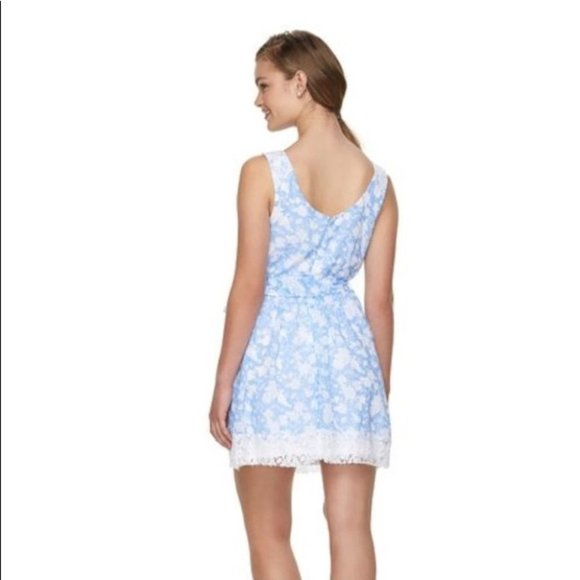 Disney Dress Size Small Blue White Floral Alice in Wonderland‎  Floral Lace - Picture 5 of 15